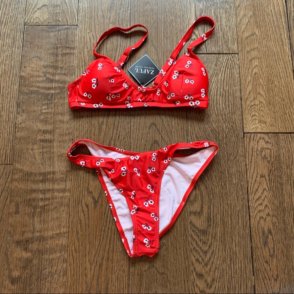 NEW Zaful Bikini Set with Floral Pattern | Size S